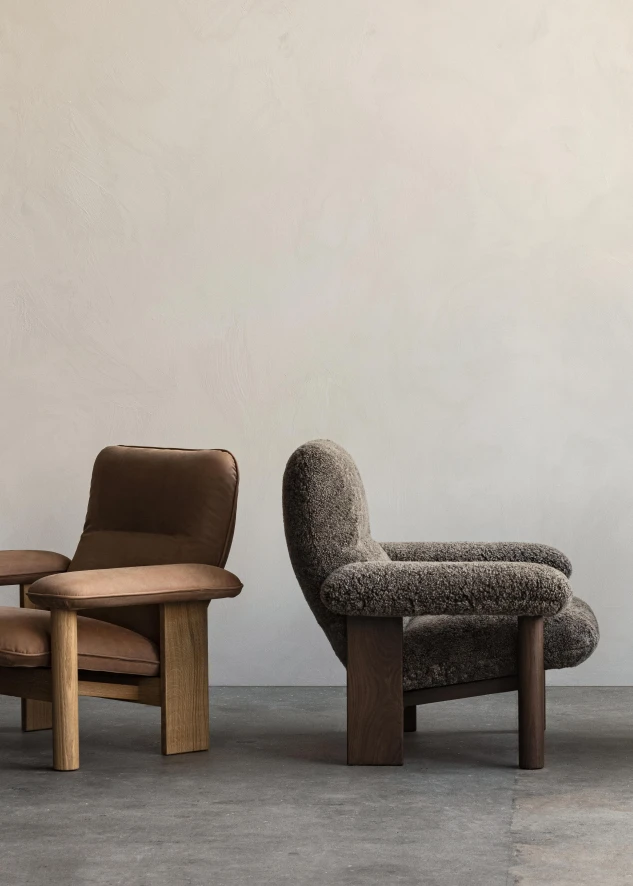 Audo Copenhagen Brasilia Fauteuil Naturel Eiken Sheepskin Naturel 6 Audo Copenhagen Brasilia Fauteuil Naturel Eiken Sheepskin Naturel - Afbeelding 6