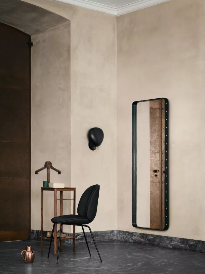 Gubi Adnet Rectangulaire Spiegel Large Crème Leer 6 Gubi Adnet Rectangulaire Spiegel Large Crème Leer - Afbeelding 6