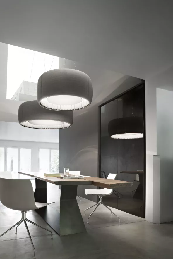 Luceplan Silenzio 148,5 Akoestische Hanglamp LED 2700K Lichtbruin 4 Luceplan Silenzio 148,5 Akoestische Hanglamp LED 2700K Lichtbruin - Afbeelding 4