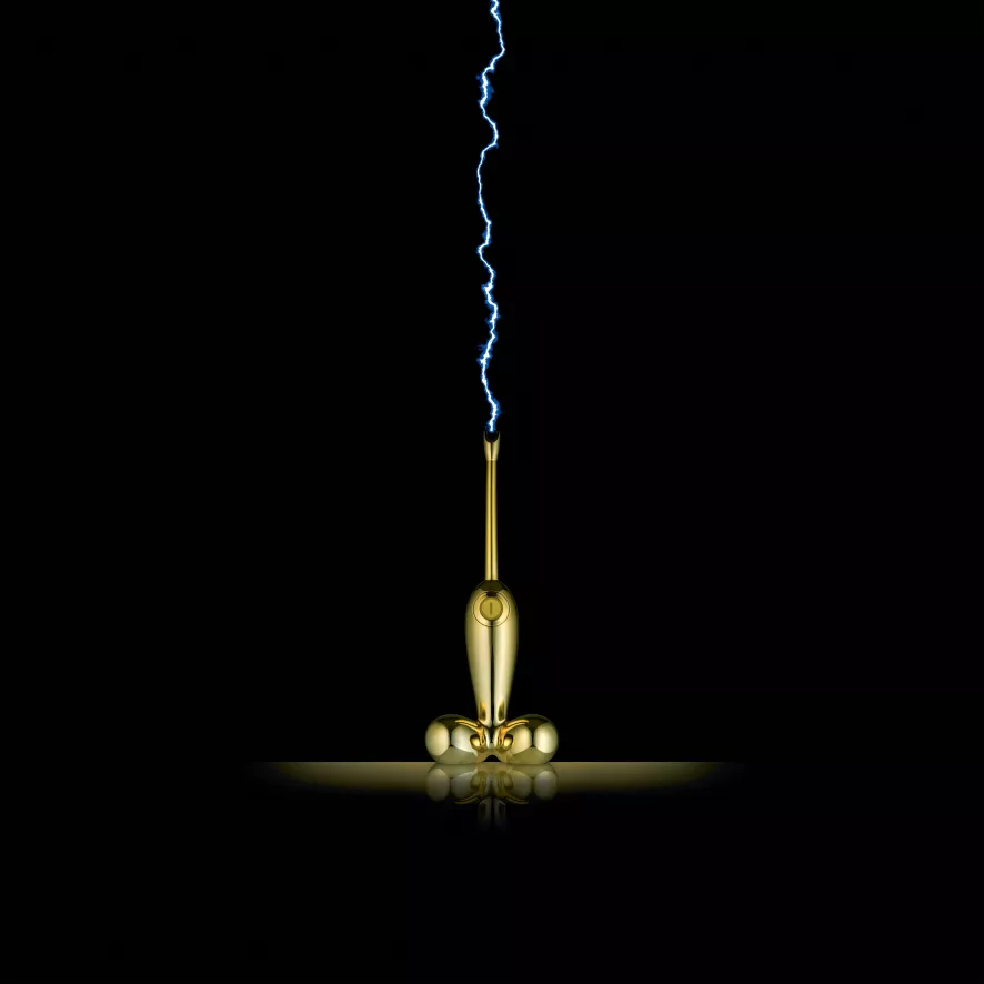 Alessi Firebird Aansteker Goud 3 Alessi Firebird Aansteker Goud - Afbeelding 3