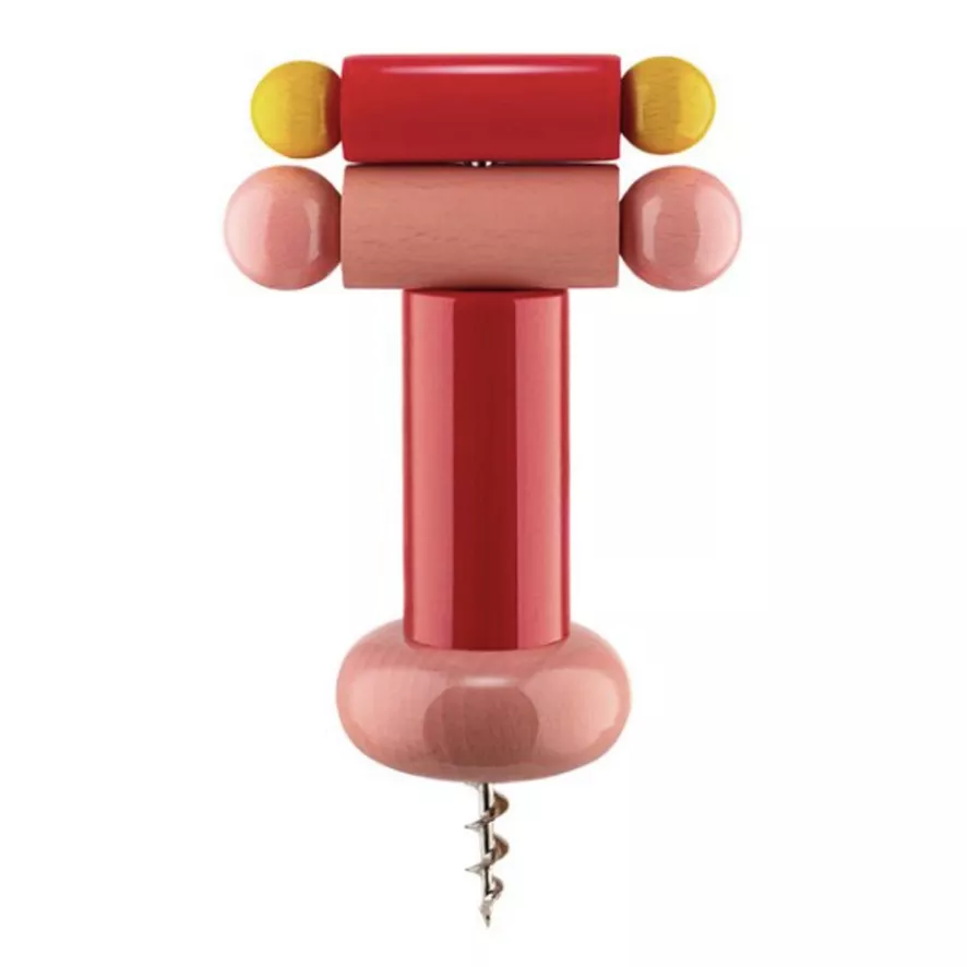 Alessi Sotsass Kurkentrekker Zwart 2 Alessi Sotsass Kurkentrekker Zwart - Afbeelding 2