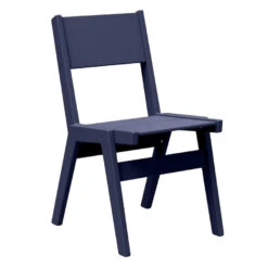 Loll Designs Alfresco Tuinstoel Solid Back Navy Blue