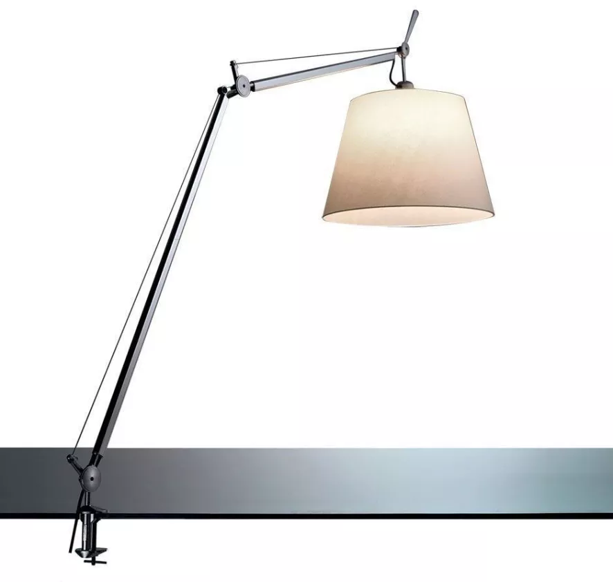 Artemide Tolomeo Mega Klemlamp LED Met Toetsdimmer Grijs Satijn 32 Cm 1 Artemide Tolomeo Mega Klemlamp LED Met Toetsdimmer Grijs Satijn 32 Cm