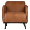 BePureHome Statement Fauteuil Met Arm Leer Cognac