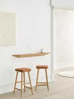 Bolia Falka Wandplank 160x22 Wit Gepigmenteerd Geolied Eiken