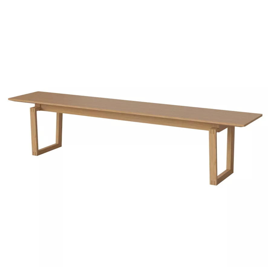 Bolia Nord Eetbank 200 Naturel Geolied Eiken 1 Bolia Nord Eetbank 200 Naturel Geolied Eiken