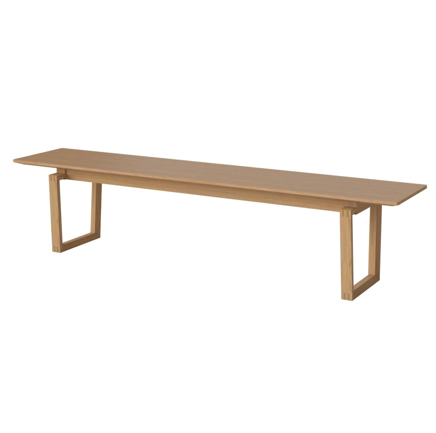 Bolia Nord Eetbank 200 Naturel Geolied Eiken 2 Bolia Nord Eetbank 200 Naturel Geolied Eiken - Afbeelding 2