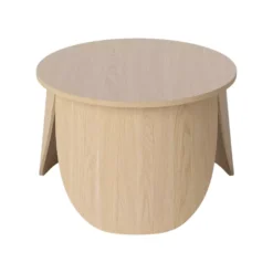 Bolia Peyote Salontafel Ø56 H35 Wit Gepigmenteerd Gelakt Eiken
