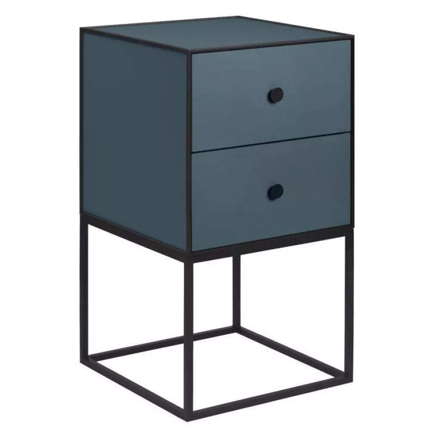 Audo Copenhagen Frame 35 Nachtkastje Met 2 Laden Gerookt Eiken 5 Audo Copenhagen Frame 35 Nachtkastje Met 2 Laden Gerookt Eiken - Afbeelding 5