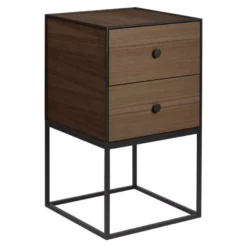 Audo Copenhagen Frame 35 Nachtkastje Met 2 Laden Gerookt Eiken