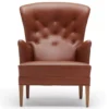 Carl Hansen & Son FH419 Heritage Fauteuil Thor 307 Leer Onderstel Geolied Walnoot
