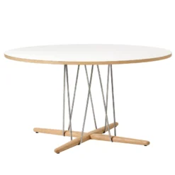 Carl Hansen & Son E020 Embrace Tafel 139.5cm Eiken Wit, Wit Geolied