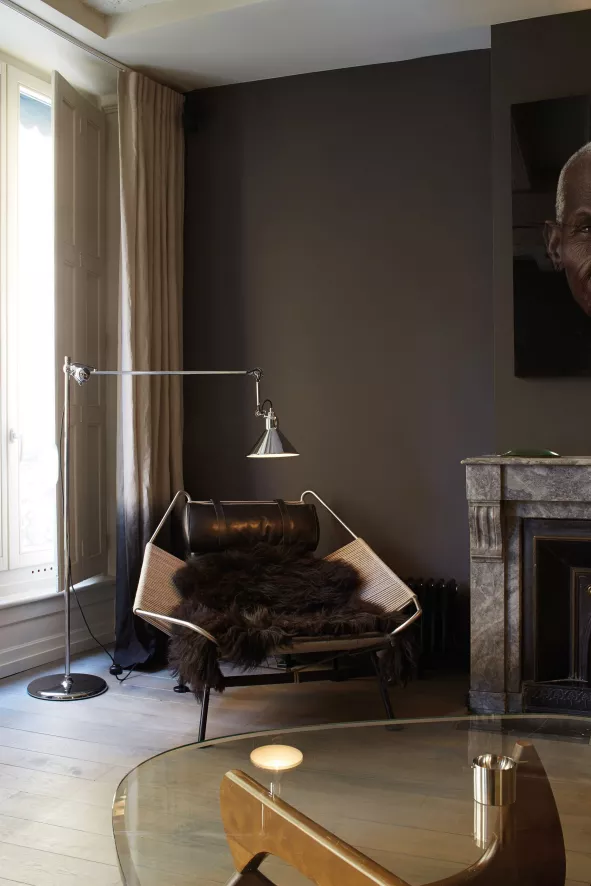 DCW éditions Lampe Gras N215 L Booglamp Wit Met Koper 5 DCW éditions Lampe Gras N215 L Booglamp Wit Met Koper - Afbeelding 5