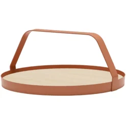 Design On Stock Waiter Dienblad Ash Ø45 Natural Pink