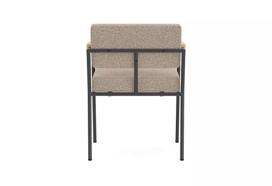 FÉST Monday Stoel Met Armleuning Zwart/naturel Sydney 22 Beige 3 FÉST Monday Stoel Met Armleuning Zwart/naturel Sydney 22 Beige - Afbeelding 3