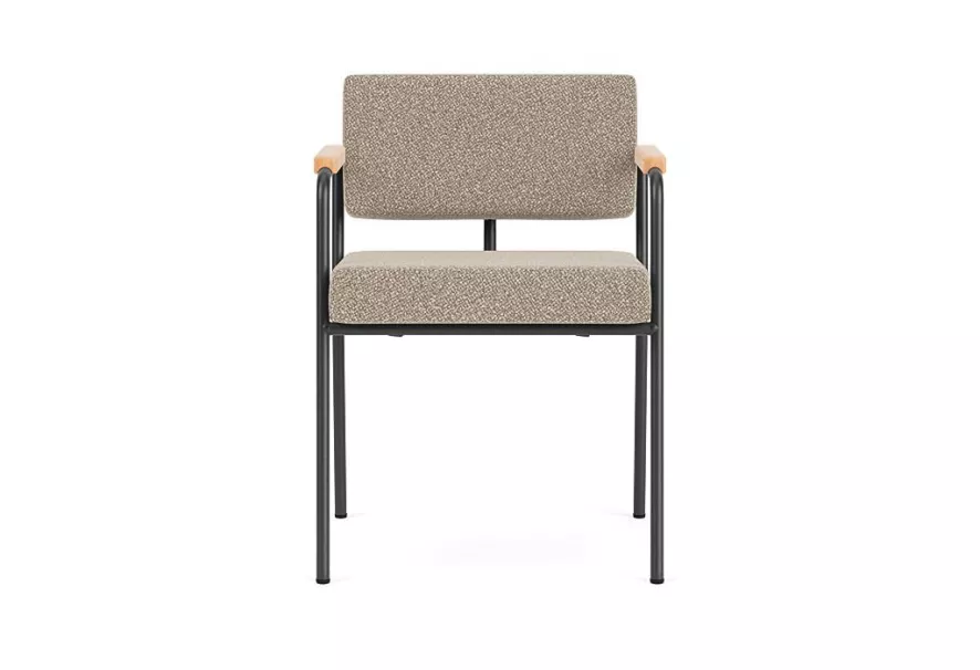 FÉST Monday Stoel Met Armleuning Zwart/naturel Sydney 22 Beige 10 FÉST Monday Stoel Met Armleuning Zwart/naturel Sydney 22 Beige - Afbeelding 10