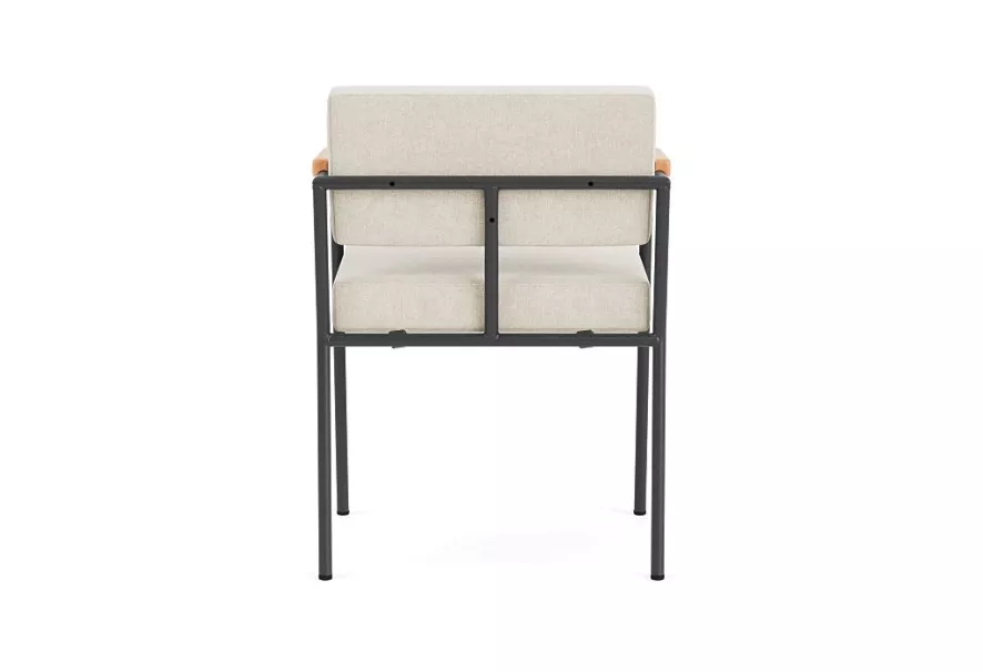 FÉST Monday Stoel Met Armleuning Zwart/naturel Sydney 22 Beige 6 FÉST Monday Stoel Met Armleuning Zwart/naturel Sydney 22 Beige - Afbeelding 6