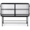 Ferm Living Haze Dressoir Reeded Glas Zwart