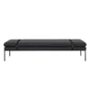 Ferm Living Turn Daybed Bank Fiord Met Zwarte Band, Donkergrijs