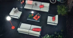 Fermob Bellevie 2-zits Loungebank Kussen Flannelgrijs Acapulco Blue -Flos Winkel x886x886 fermob tr fle outdoor kussen 44x441.jpg.pagespeed.ic .q9r48vV9gP