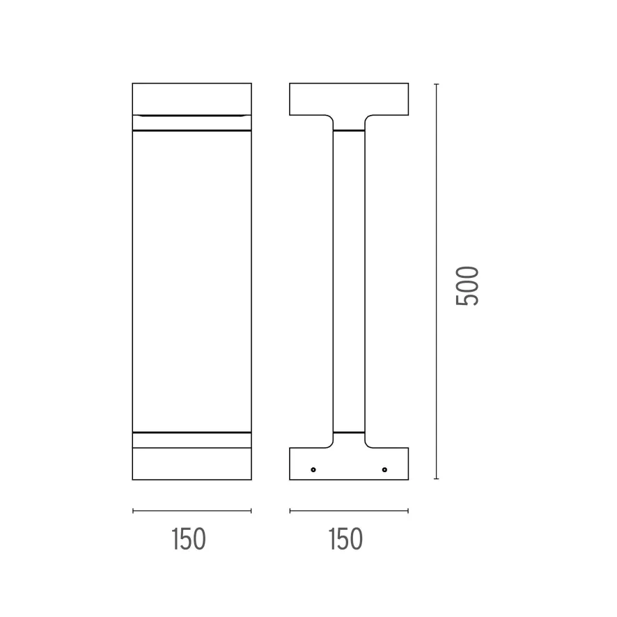 Flos Casting T 150x500 Sokkellamp LED 2700K Donkerbruin 2 Flos Casting T 150x500 Sokkellamp LED 2700K Donkerbruin - Afbeelding 2