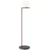 Flos IC Lights F1 Outdoor Vloerlamp Rood, Voet Zwart Lava