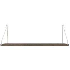 Frama Shelf Wandplank 60x20 Donker/roestvrijstaal