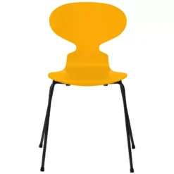 Fritz Hansen Ant Eetkamerstoel Zwart, Eiken True Yellow