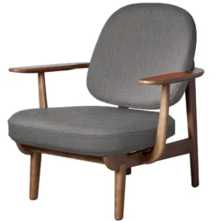 Fritz Hansen Fred JH97 Fauteuil Walnoten Onderstel Christianshavn 1121