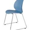 Fritz Hansen NO2 Recycle, NO2-20 Stoel Verchroomd Staal Lichtblauw