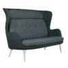 Fritz Hansen Ro JH110 Bank 2-zits Groen