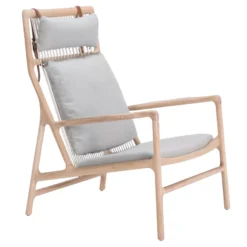 Gazzda Dedo Lounge Chair Whitewash Main Line Flax Newbury 10