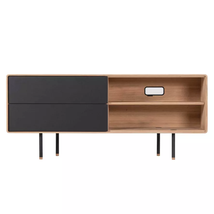 Gazzda Fina Dressoir Tv-meubel 150x45 Mushroom 4176 Whitewash 8 Gazzda Fina Dressoir Tv-meubel 150x45 Mushroom 4176 Whitewash - Afbeelding 8