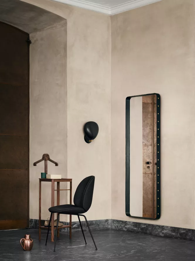 Gubi Adnet Rectangulaire Spiegel Large Crème Leer 4 Gubi Adnet Rectangulaire Spiegel Large Crème Leer - Afbeelding 4