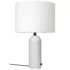 Gubi Gravity Tafellamp Large Wit Marmer/wit