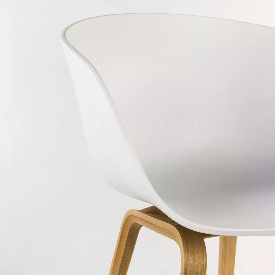 Hay AAC22 Stoel Gezeept Eiken Onderstel Clay 6 Hay AAC22 Stoel Gezeept Eiken Onderstel Clay - Afbeelding 6