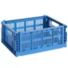 Hay Colour Crate Krat RE Opberger M Electric Blue