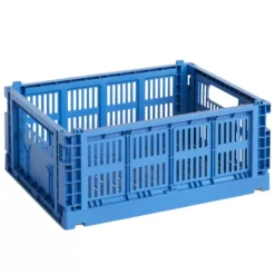 Hay Colour Crate Krat RE Opberger M Electric Blue