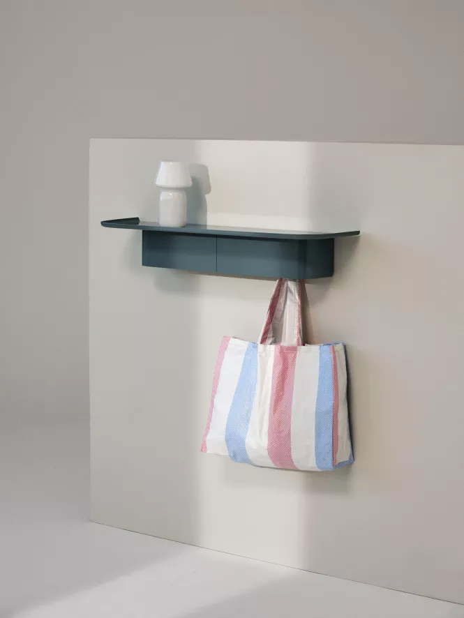 Hay Korpus Shelf Wandplank 7 Haken Midnight Blue 8 Hay Korpus Shelf Wandplank 7 Haken Midnight Blue - Afbeelding 8