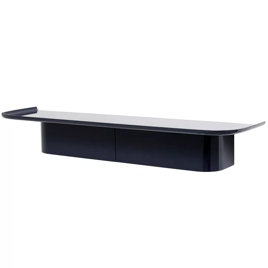 Hay Korpus Shelf Wandplank 7 Haken Midnight Blue 1 Hay Korpus Shelf Wandplank 7 Haken Midnight Blue