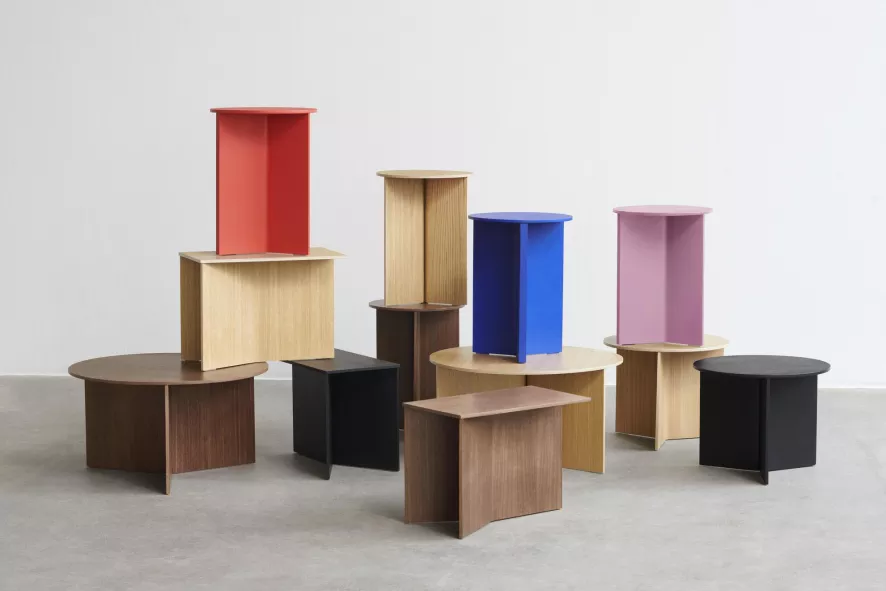 Hay Slit Wood Bijzettafel 65 Gelakt Eiken 12 Hay Slit Wood Bijzettafel 65 Gelakt Eiken - Afbeelding 12