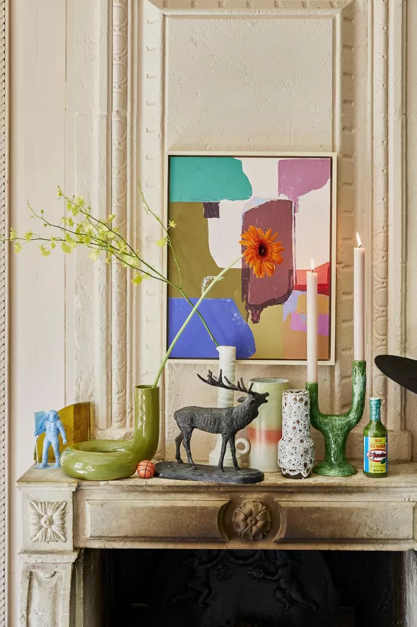 HKliving HK Objects Twisted Vaas, Glossy Olive 10 HKliving HK Objects Twisted Vaas, Glossy Olive - Afbeelding 10