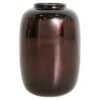 HKliving Brown Chrome Glass Vaas