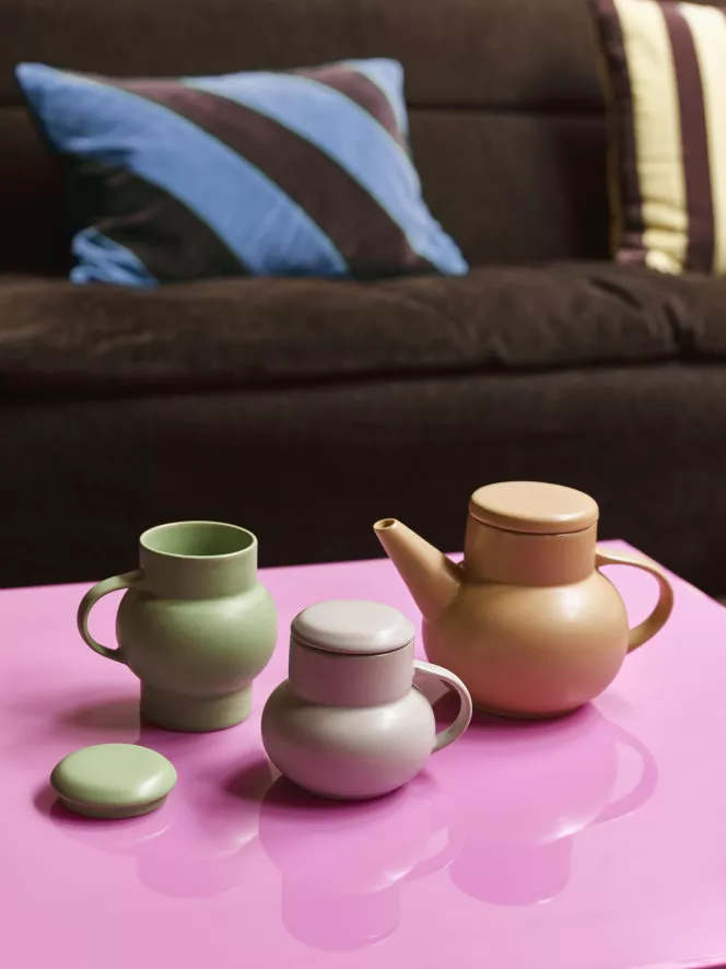 HKliving Ceramic Bubble Thee Mok L 3 HKliving Ceramic Bubble Thee Mok L - Afbeelding 3