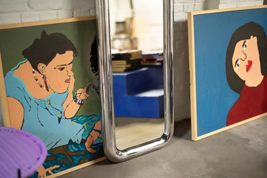 HKliving Chubby Spiegel 170x53 6 HKliving Chubby Spiegel 170x53 - Afbeelding 6