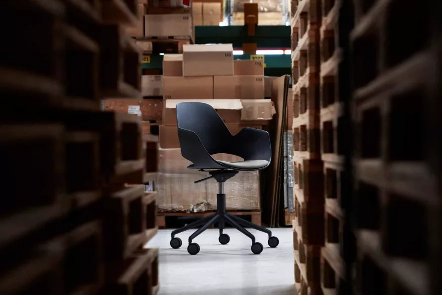 Houe Falk Bureaustoel Gestoffeerd Beige 7 Houe Falk Bureaustoel Gestoffeerd Beige - Afbeelding 7