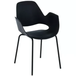 Houe Falk Stoel Met Zwart Onderstel