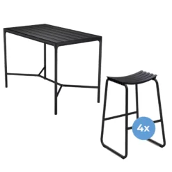 Houe Four Statafel Buiten 160x90 Zwart