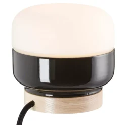 Ifö Electric Ohm 140/135 Tafellamp Ø14 Opaal Zwart
