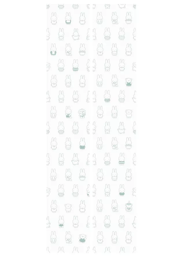 KEK Amsterdam Nijntje Various Behang Groen 4 KEK Amsterdam Nijntje Various Behang Groen - Afbeelding 4